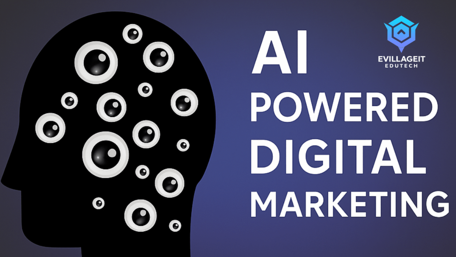 "EVILLAGEIT EDUTECH - AI powered Telugu content creation and digital marketing visual for 2025"